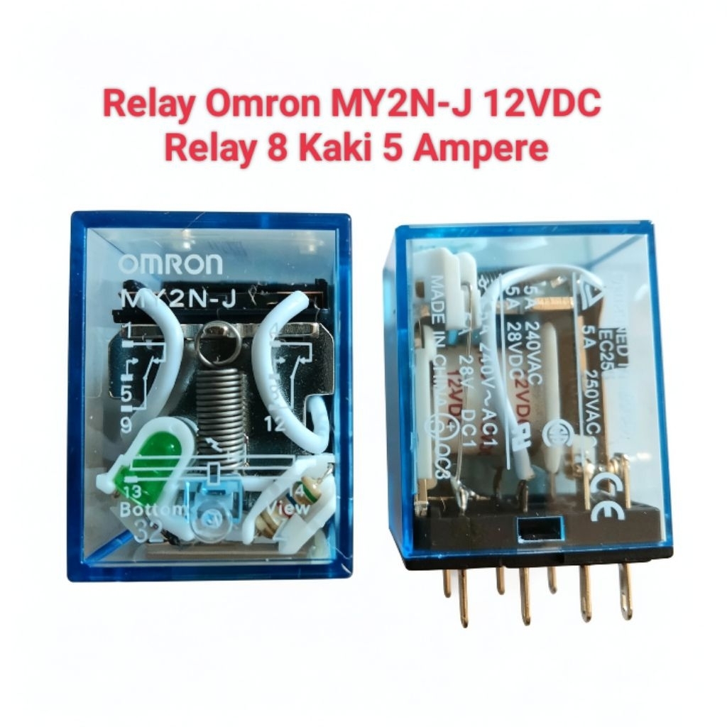 OMRON RELAY 12 VOLT 8 PIN ORIGINAL KUALITAS BAGUS