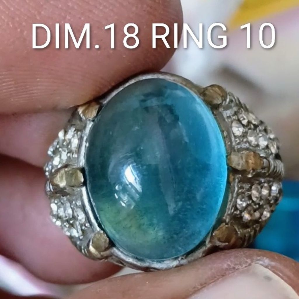 CINCIN BATU BLUE TOPAZ