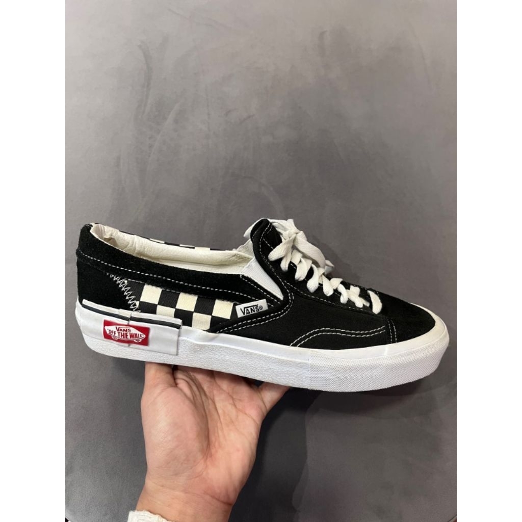 VANS CAP BLACK WHITE