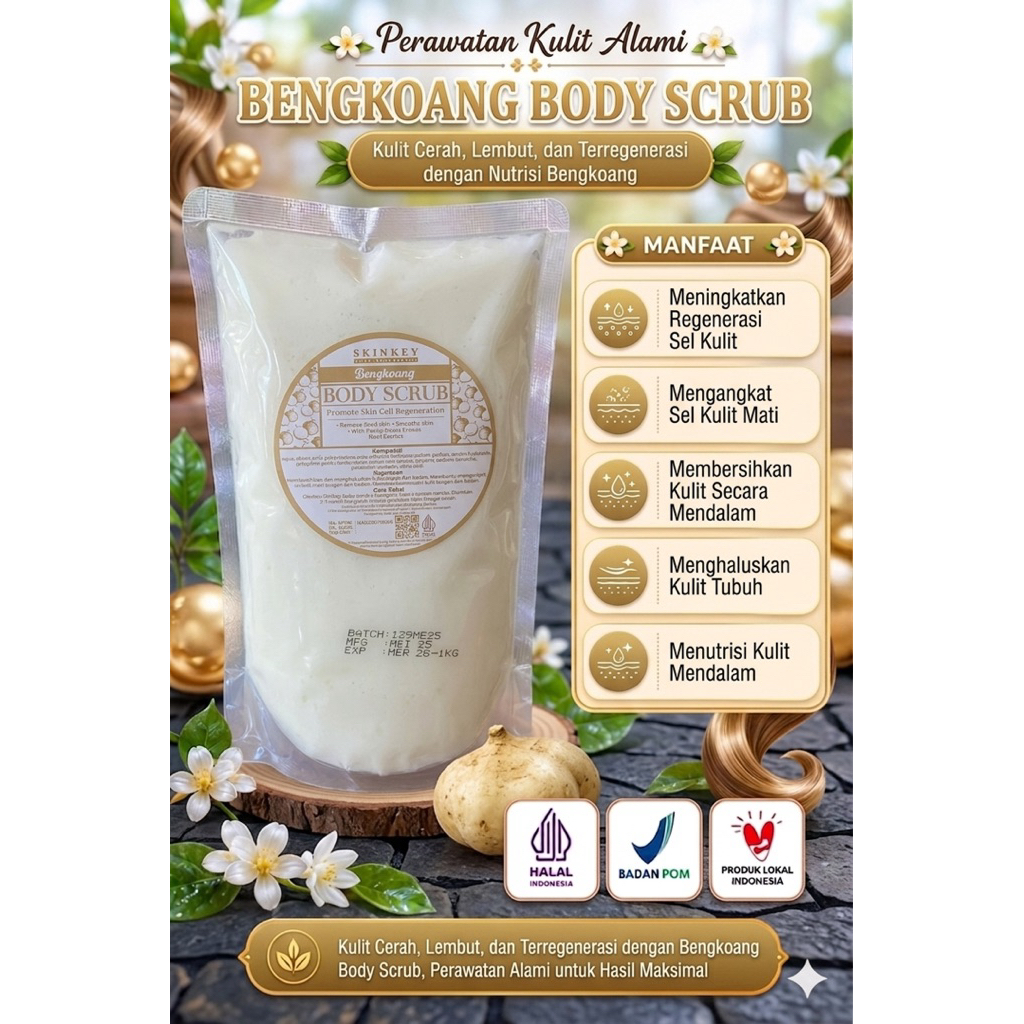 Bpom Lulur Badan kiloan salon ,Body scrub satu kilo ,Lulur whitening ,Perawatan tubuh