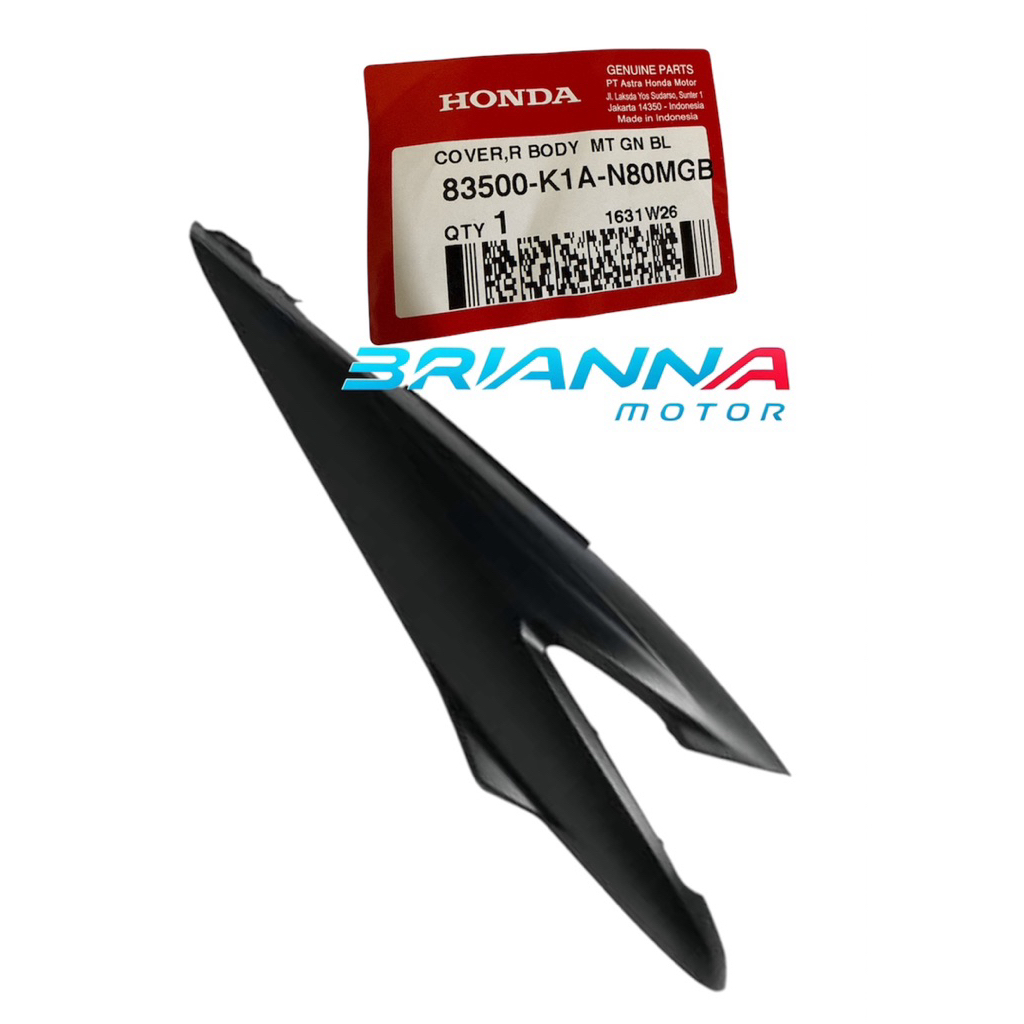 COVER BODY KANAN HITAM DOF BEAT K1AL 83500 K1A N80MGB