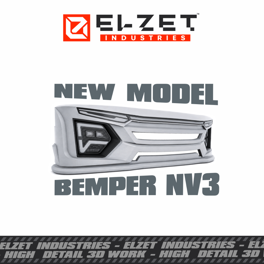 Bemper Miniatur Model NV3 Isuzu Nmr 71 Giga