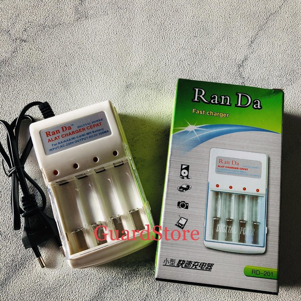 Casan Baterai Ran Da / RanDa Rechargeable Casan Baterai AA AAA Casan bagus