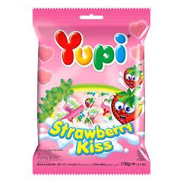 YUPI STRAWBERRY KISS permen yupi kiss 120gr
