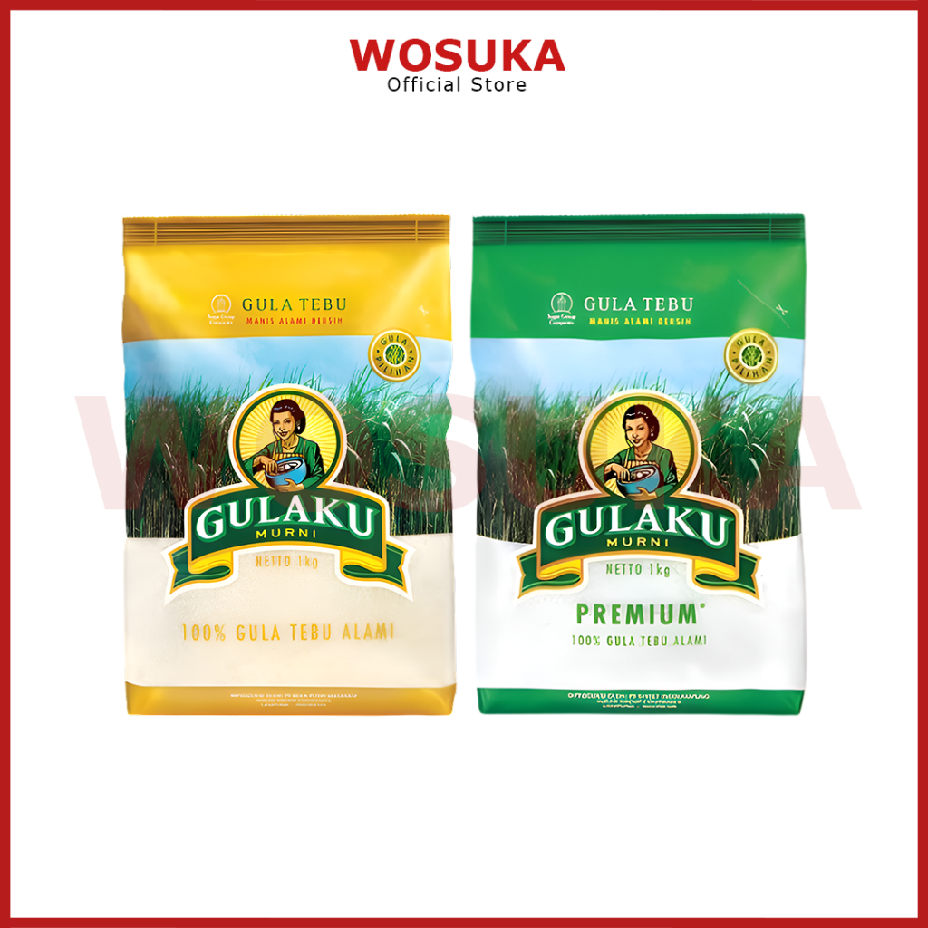 GULAKU Gula Pasir Putih 1kg | GULAKU Kuning 1kg | GULAKU Hijau 1kg