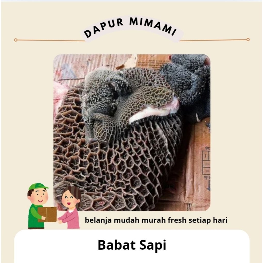 Babat Sapi dan Tambusu Sapi Segar Siap Olah 1KG KIRIM BESOK