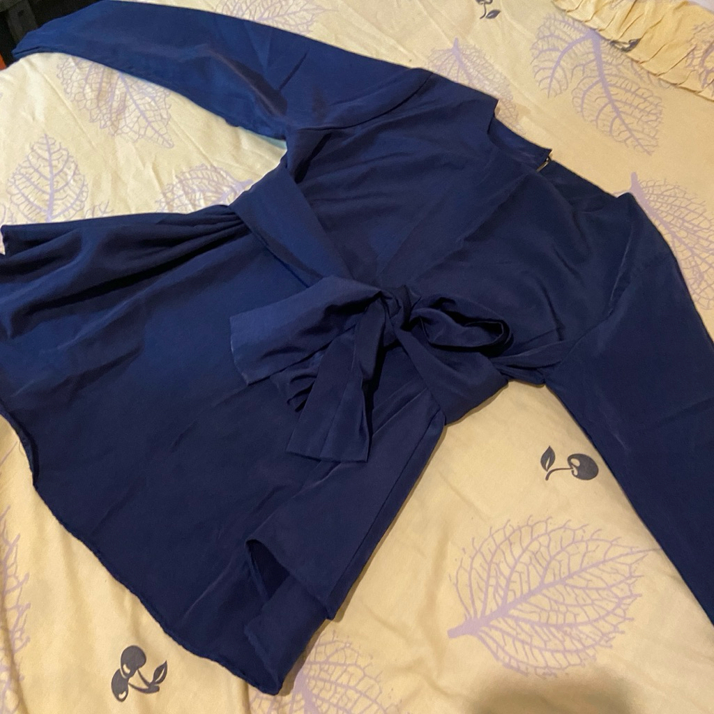 preloved blouse navy