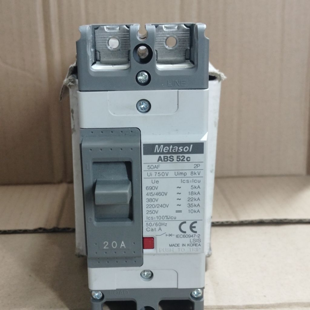 MCCB LS ABS 32c 2P 20A /MCCB LS 2P 20A Berkulitas