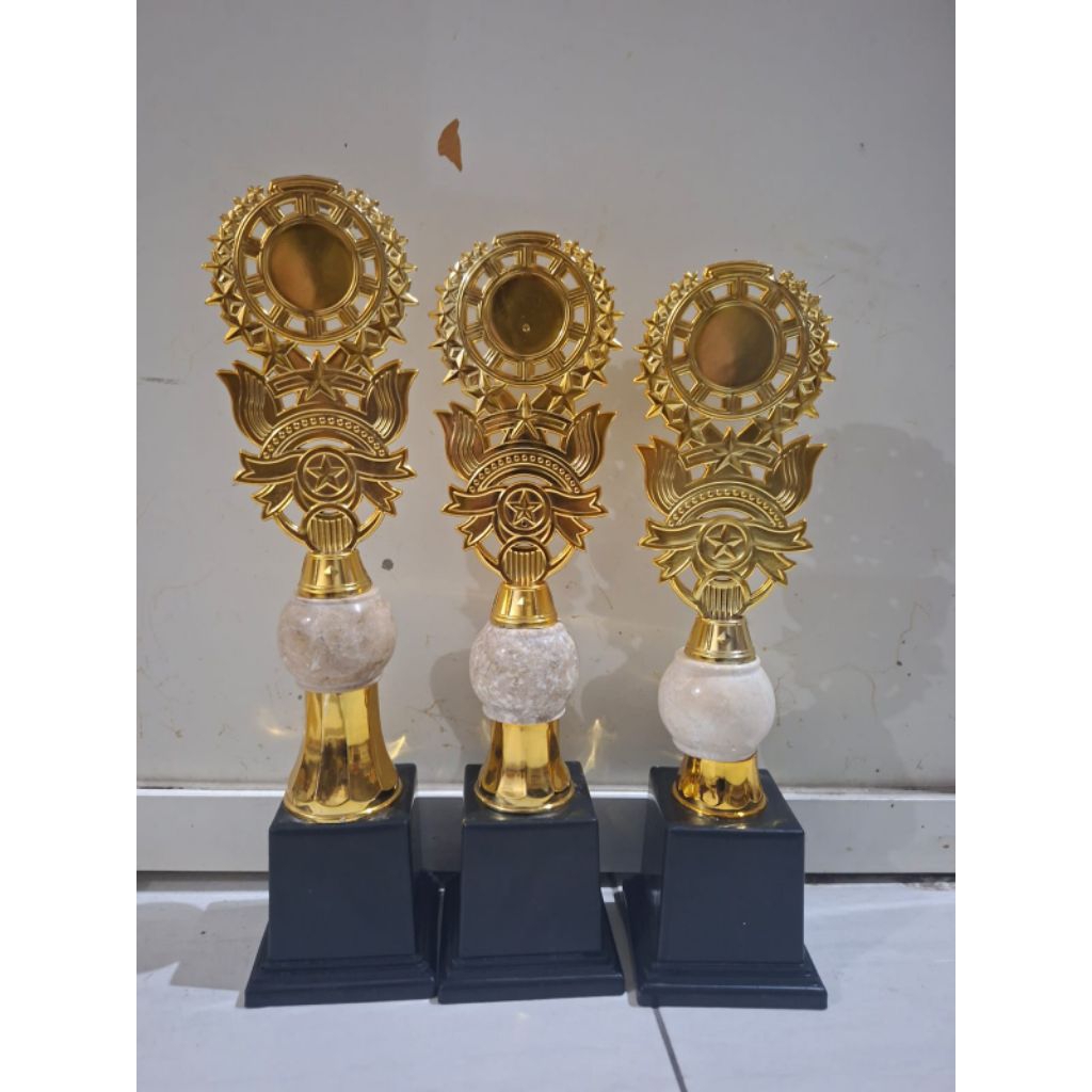 piala 1 set tinggi kombinasi marmer bola+raser