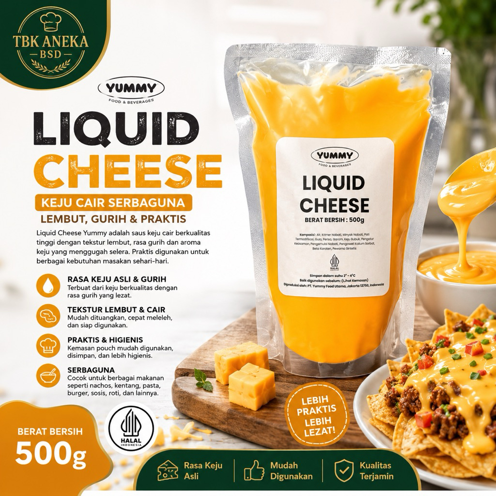 YUMMY LIQUID CHEESE / SAUS KEJU 500gr - INSTANT ONLY
