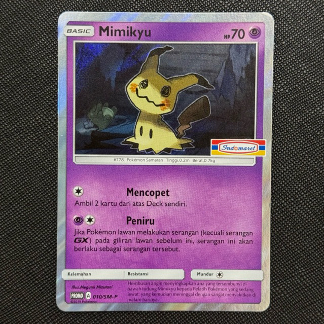 Mimikyu Holo Promo Indomaret Pertama 2019 Indonesia / RARE (KODE 1)