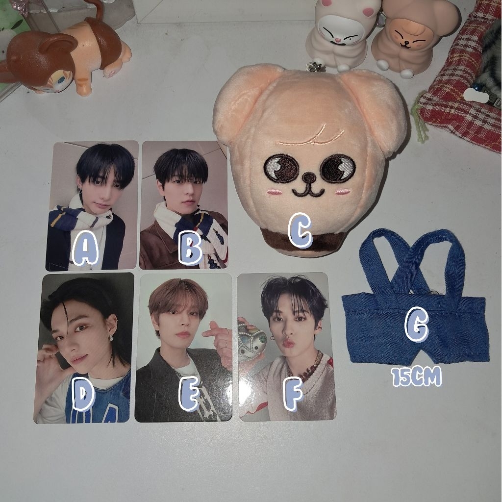 Stray Kids Photocard Album + POB Hyunjin Seungmin Official + Doll SKZOO PuppyM