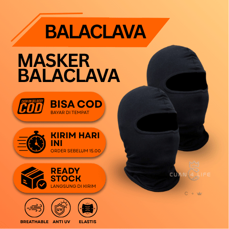 [GROSIR] Isi 12pcs Balaclava // Buff // Masker Topeng // Masker ninja GROSIR