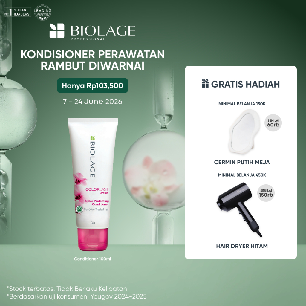 Biolage Indonesia Colorlast Conditioner 98gr - Kondisioner Professional  Perawatan Rambut Diwarnai