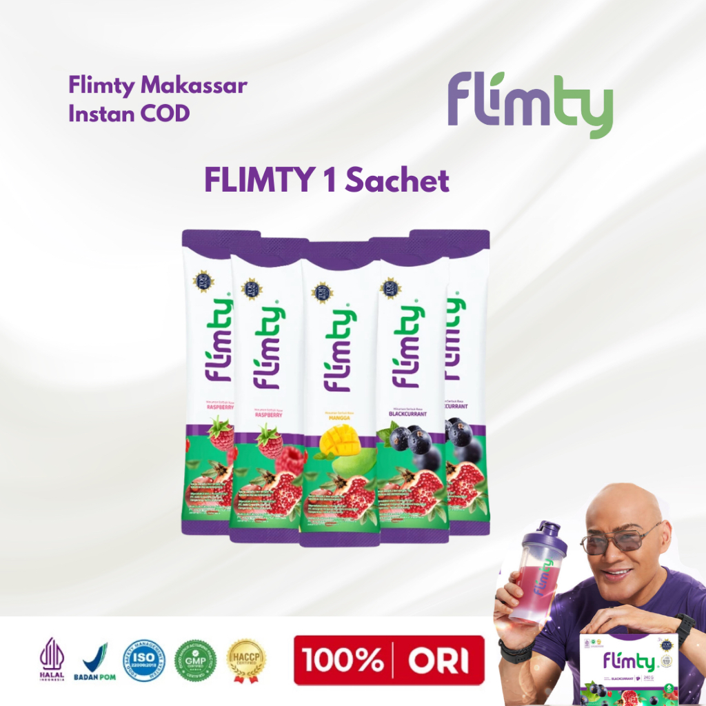 FLIMTY 1 Sachet - Raspberry Blackcurrant Mangga EXP 2028