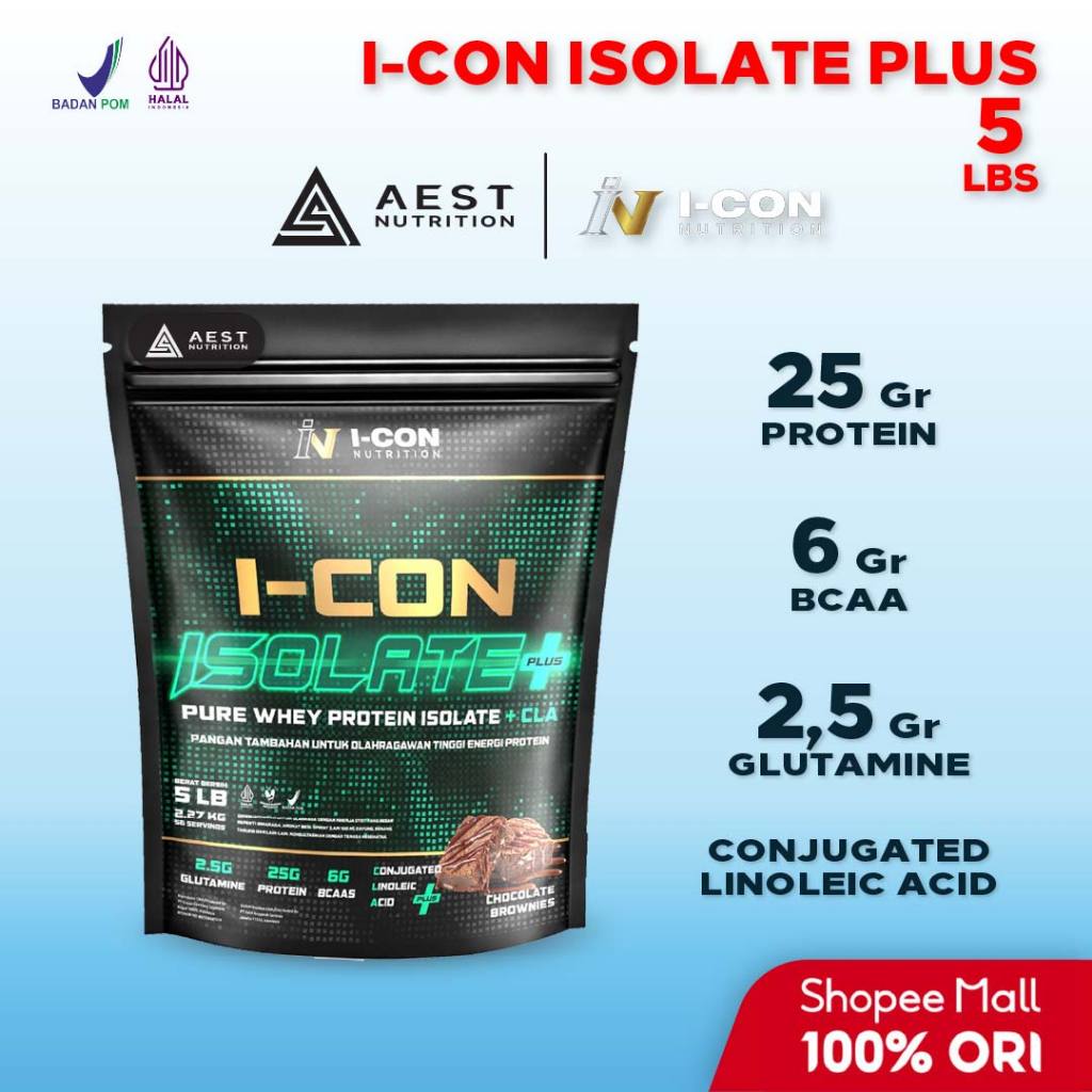 Icon Nutrition I-Con Isolate + CLA 5 lbs - Suplemen Fitness Susu Whey Protein Isolate Plus