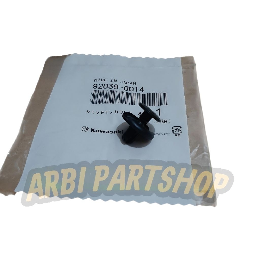 Rivet Bodi Paku Rivet Clip Body Fairing Bawah ZX25R ZX25RR Original Kawasaki 92039-0014