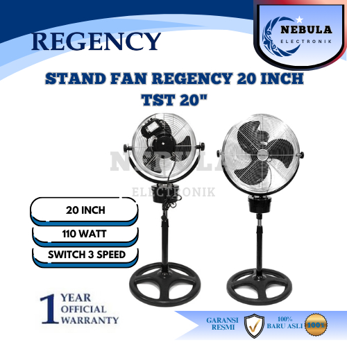 KIPAS ANGIN REGENCY 20 INCH BERDIRI / STAND FAN REGENCY 20 INCH TST20 NEW SERIES