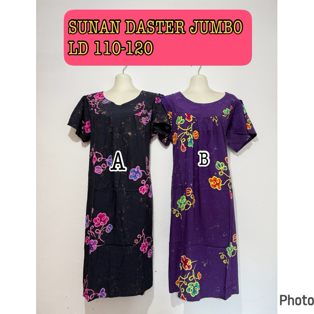 Lucky777 Batik SUNAN Daster jumbo / BATIK SUNAN asli bajutidur adem bisa cod