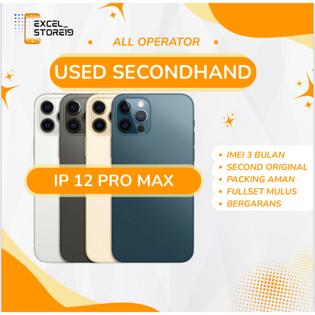 Iphone 12 Pro Max 128Gb / 256Gb / 512Gb Second All Operator Fullset