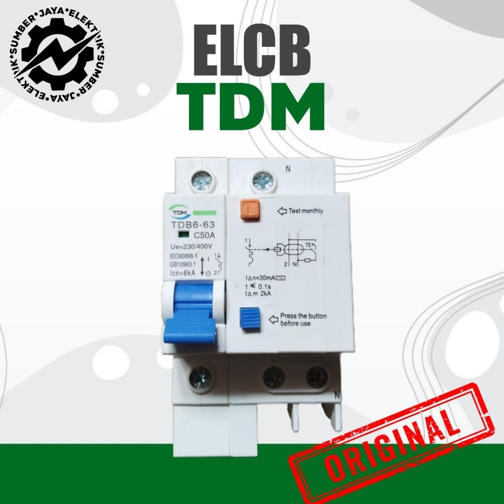 ELCB TDM TDB86-63 C50A ORIGINAL