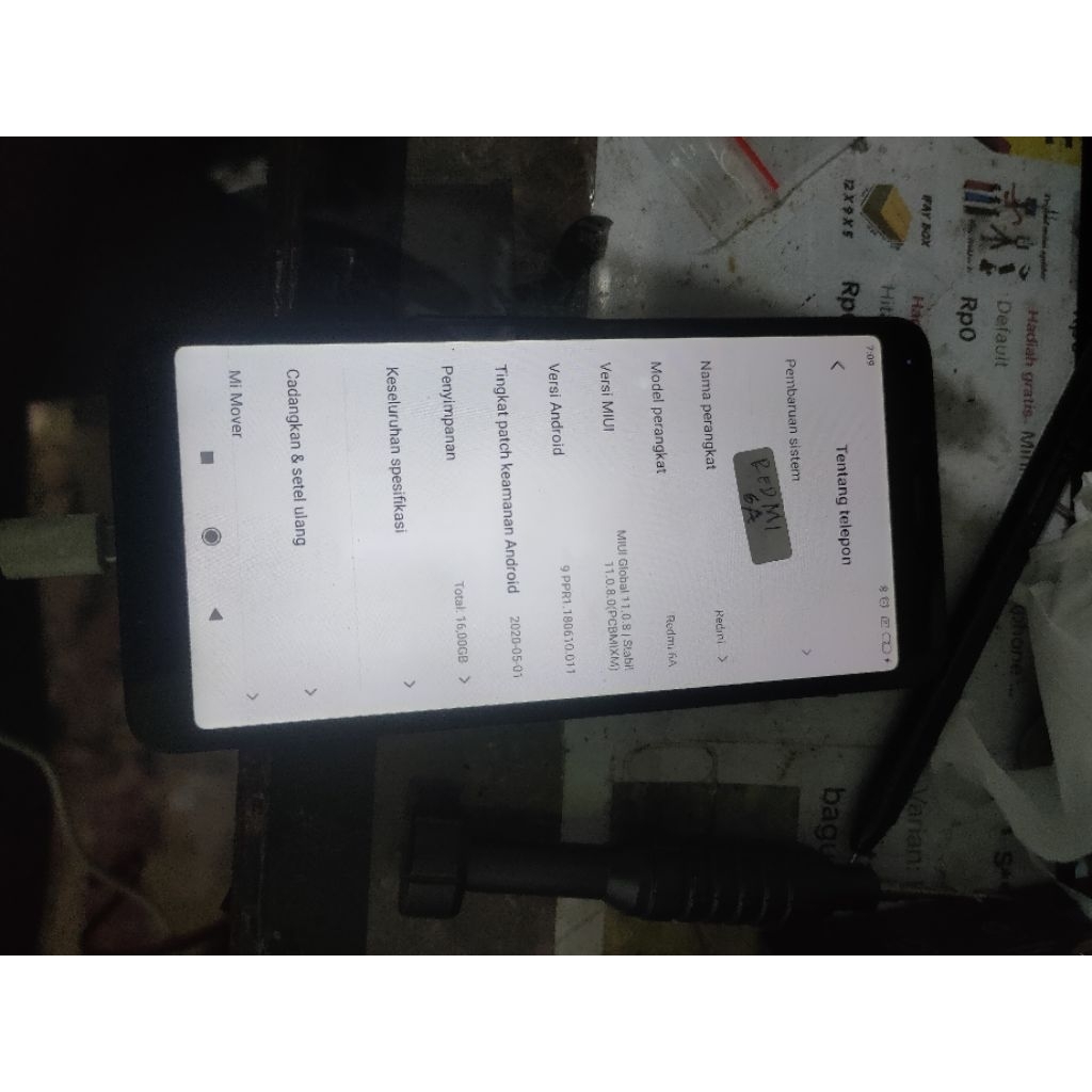 lcd ori copotan redmi 6a / lcd redmi 6a ori copotan