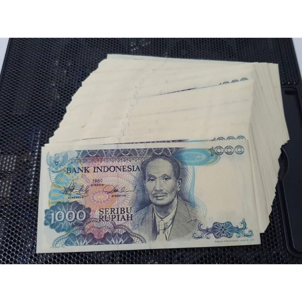 Uang Kuno 1000 Rupiah Sutomo tahun 1980