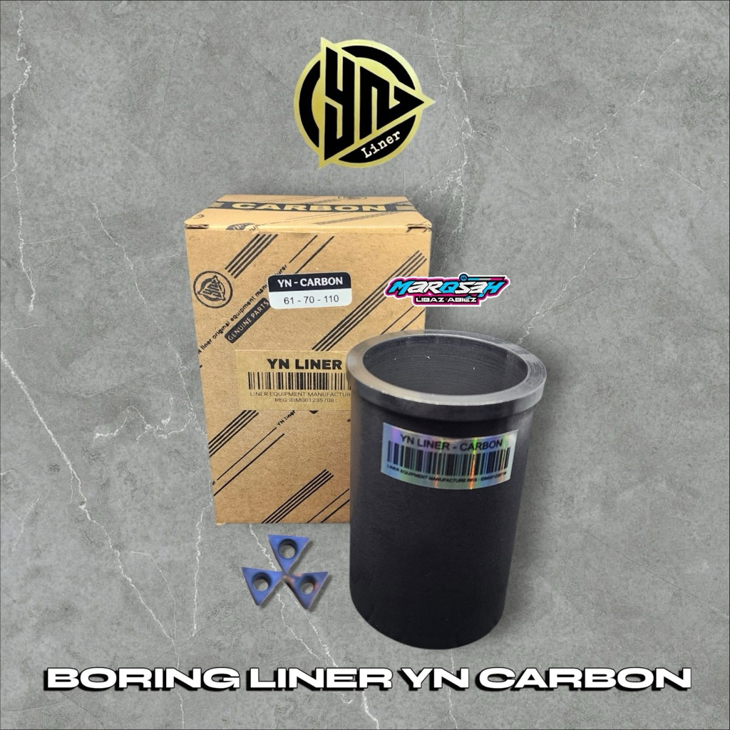 BORING LINER YN CARBON 420HV FREE PAHAT UNIVERSAL MOTOR BEBEK MATIC SPORT
