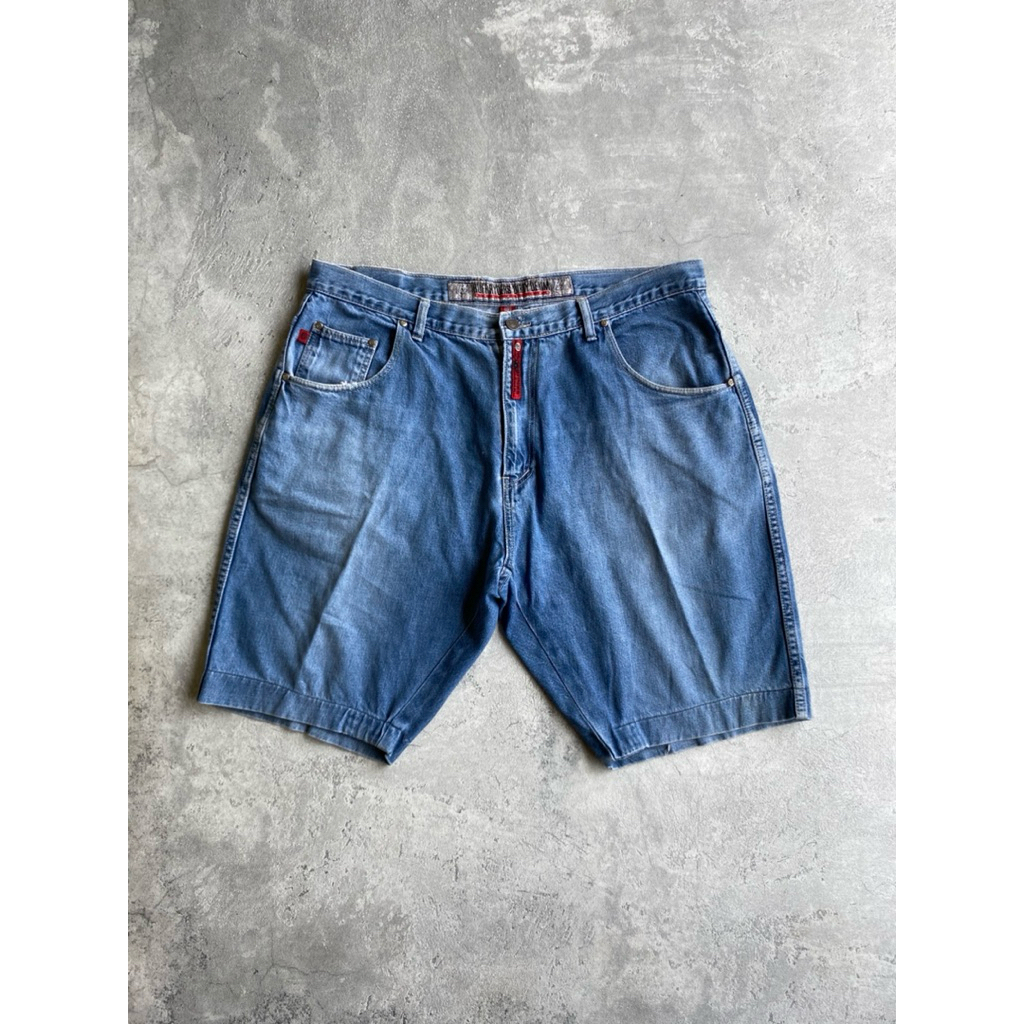 Vtg Ruff Ryders Dirty Denim Jort Size 38