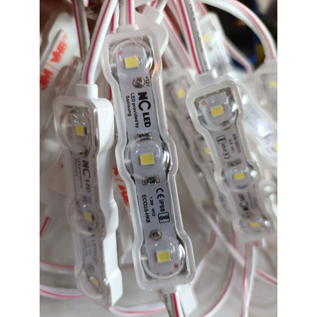 lampu LED modul NC Led lensa bening Dc 12v 1,2Watt per 50 pcs