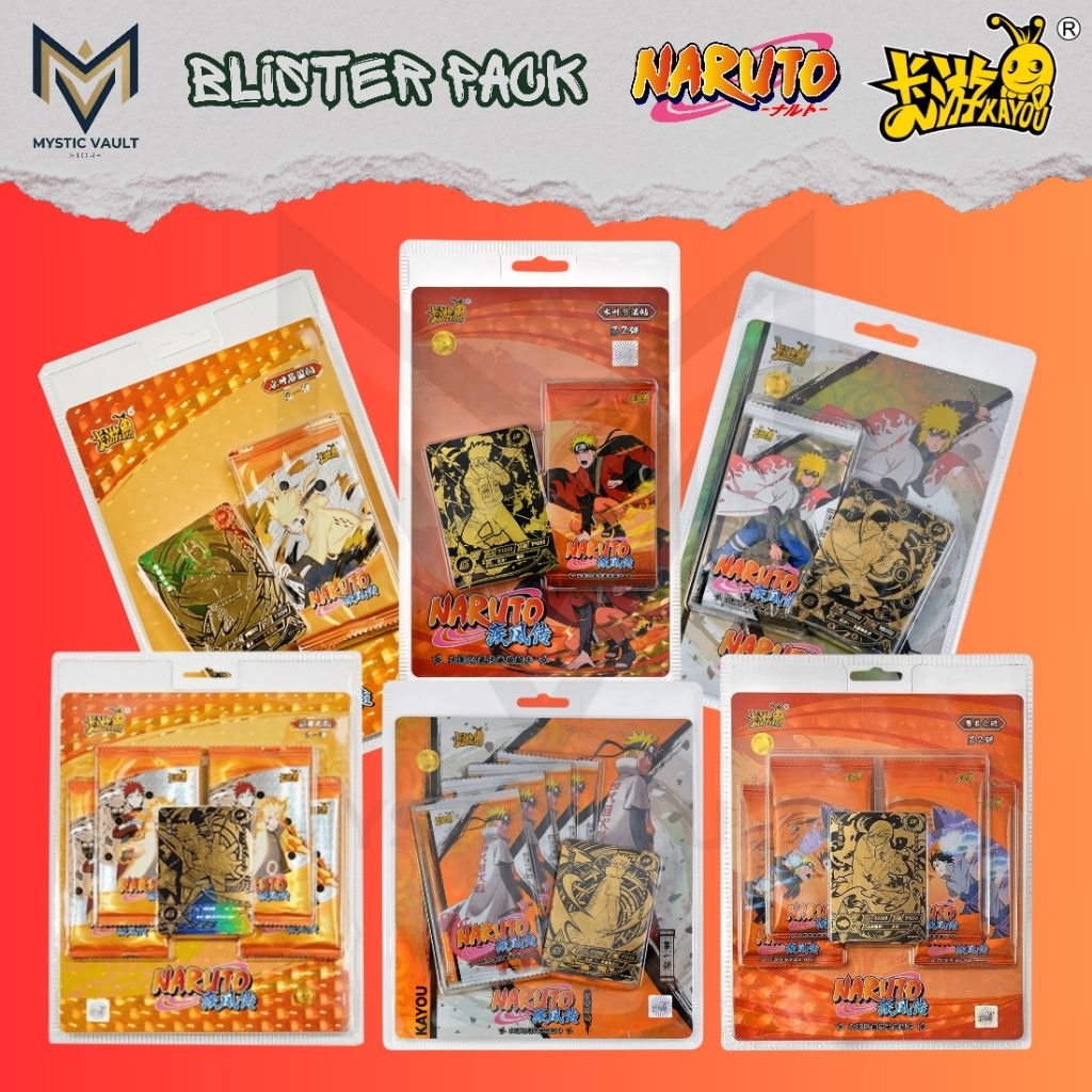 Naruto Kayou Blister Pack Original T3W2 - T4W3 | Booster Card Naruto Kayou