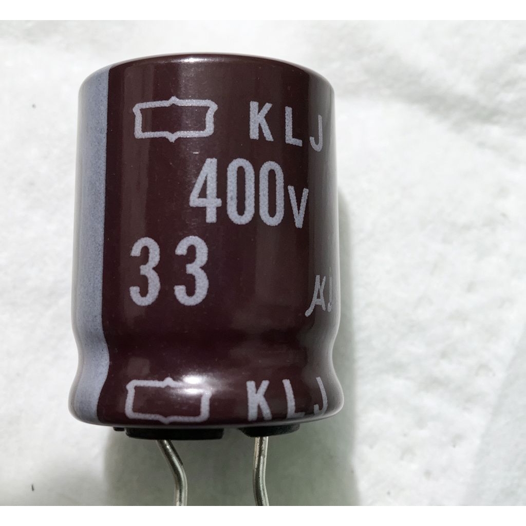 kapasitor elko 33uf 400v KLJ capasitor elco 400v 33uf