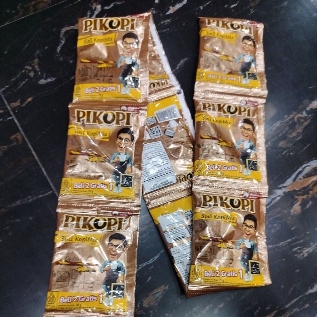 pikopi 3in 1 kopi mix serenceng isi 12 pcs ( promo )