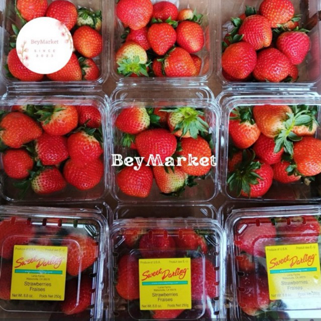 Strawberry Sweet Darling USA 250g | Strawberry Fraises Import USA | Pack
