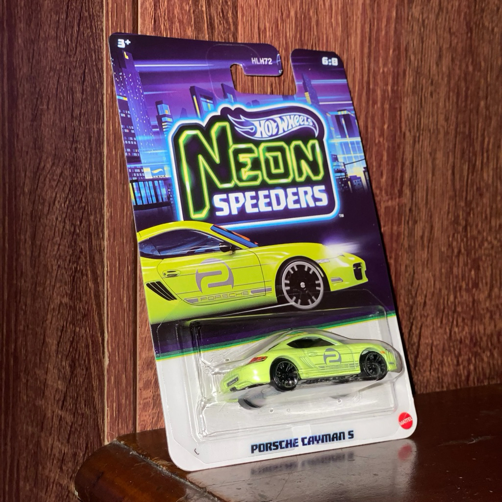 Hot Wheels Neon Speeders – Porsche Cayman S Green | Diecast 1:64 Original Mattel