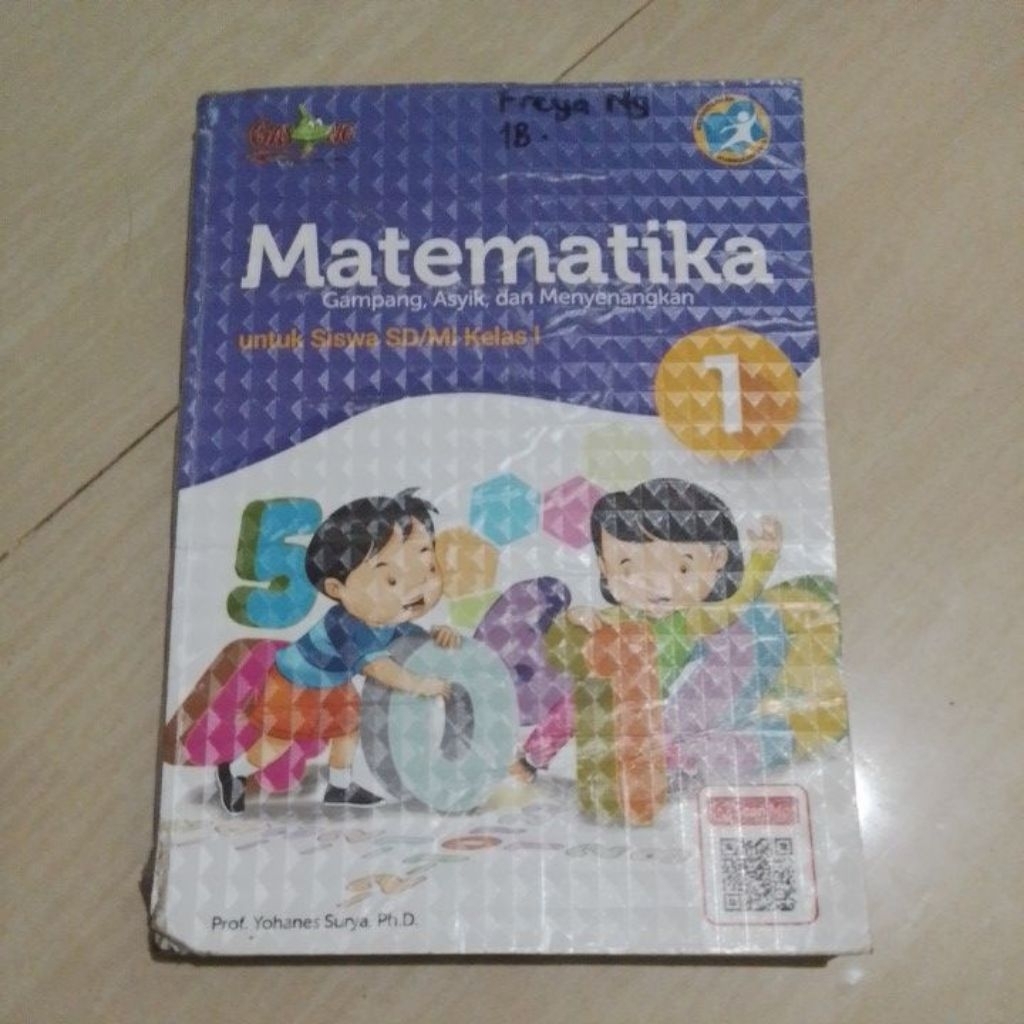 BUKU ORI BUKU MATEMATIKA SD KELAS 1 PENERBIT GASING BERDASARKAN KURIKULUM 2013