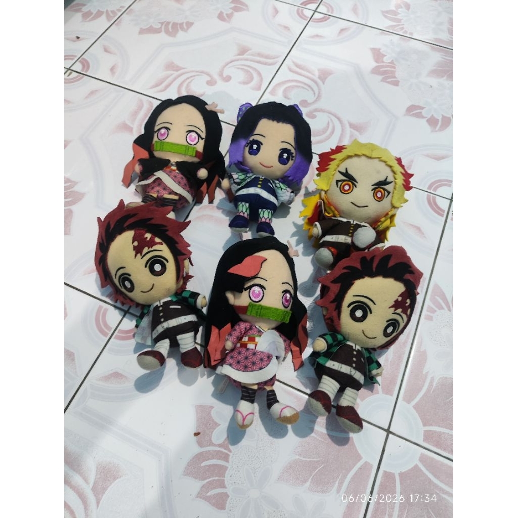 Harga Satuan Plushie Kimetsu No Yaiba Nezuko Shinobu Rengoku Tanjiro Ori
