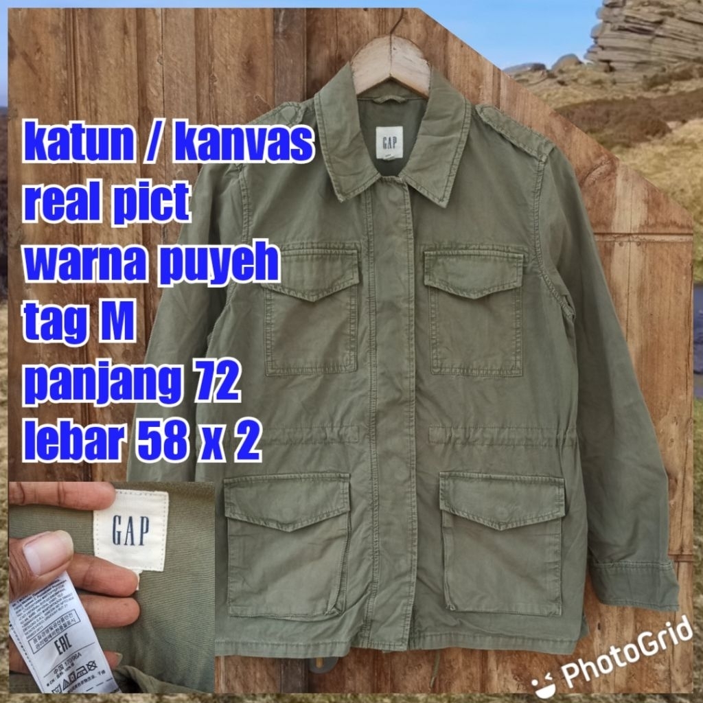 jaket parka army military green hijau m65 fashion gap