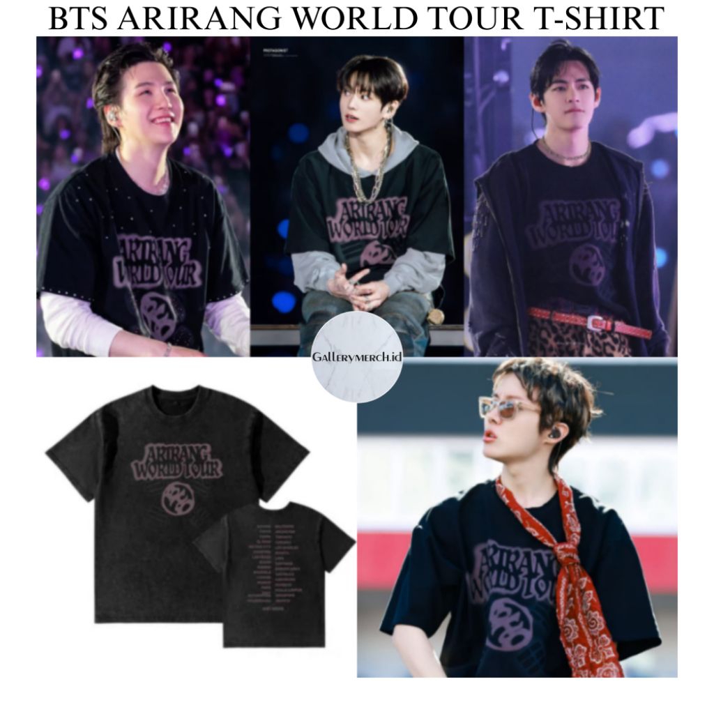 [READY STOCK] BTS ARIRANG WORLD TOUR T-SHIRT