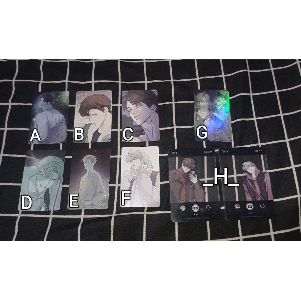 OFFICIAL] Photocard Manhwa BL,Nerd Project, PayBack, Backlight, Shutline,Define The Relationship,JIN