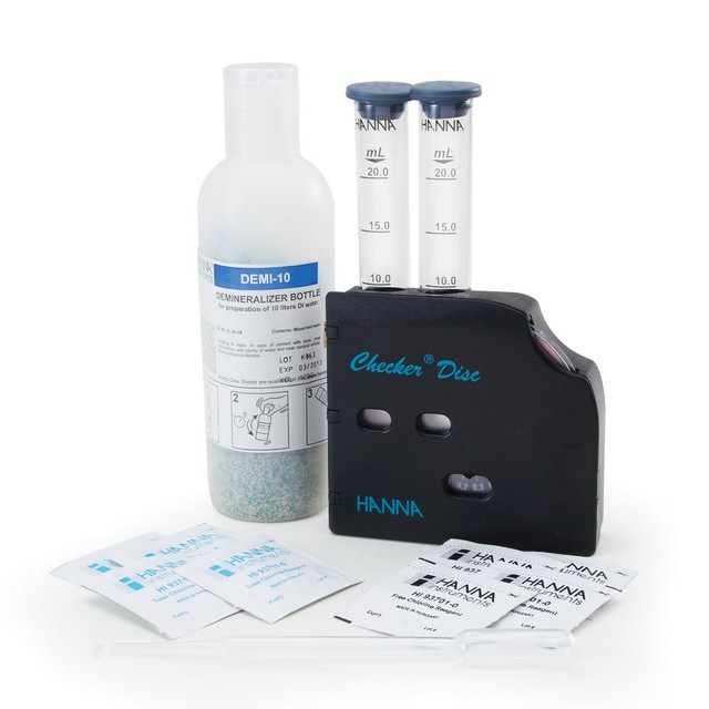 Hanna HI38017 Chlorine (as Cl2 free & total) Range: (0.00-0.70 mg/L)(0.0-3.5 mg/L) Method: checker d