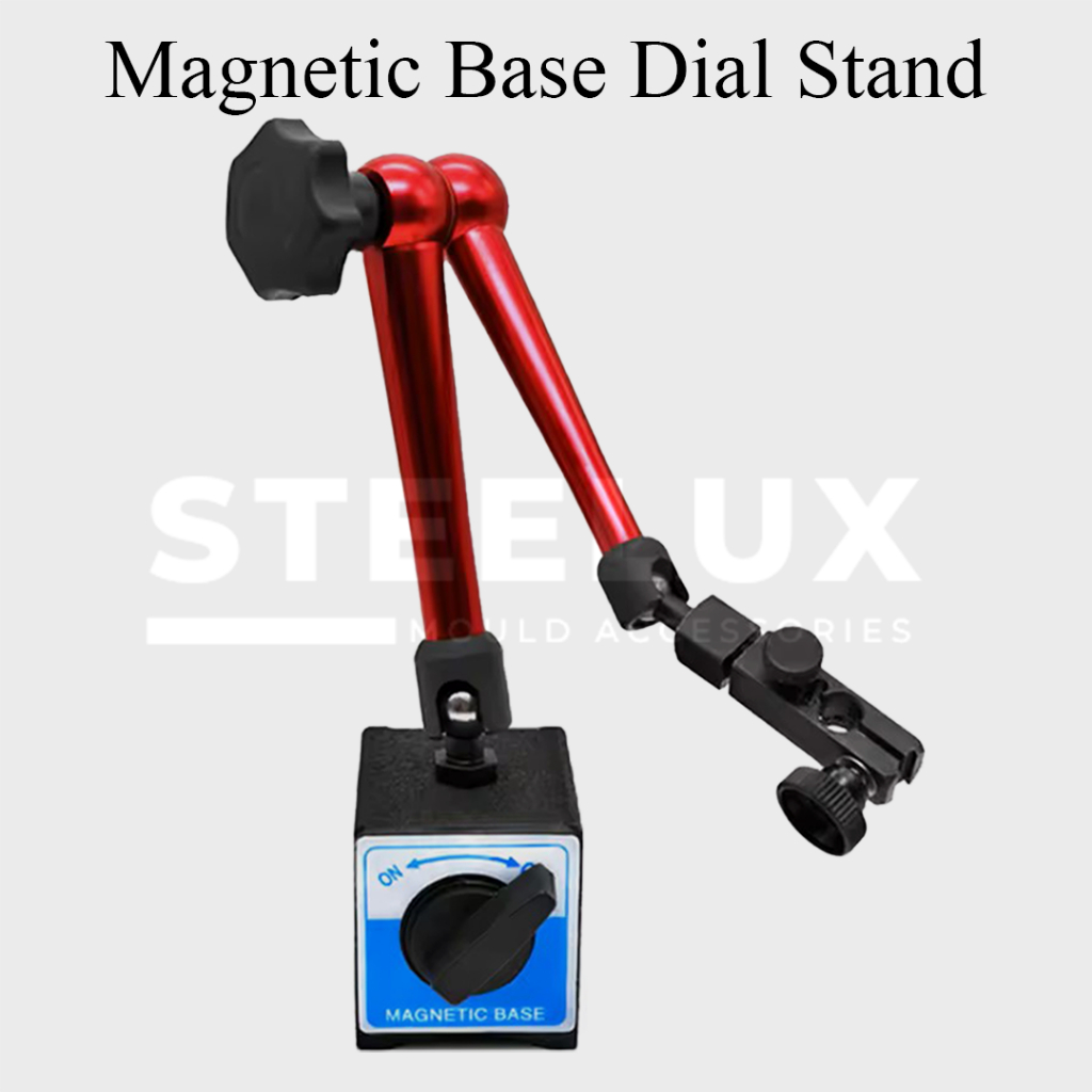 Magnetic Dial Stand Indicator Flexible Dudukan Dial Indikator Magnetik Base Stang Lengan Flexibel