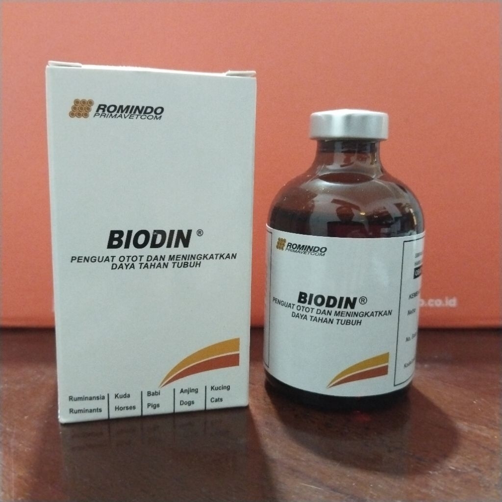 Biodin 50 ml Vitamin ATP Penguat Ternak