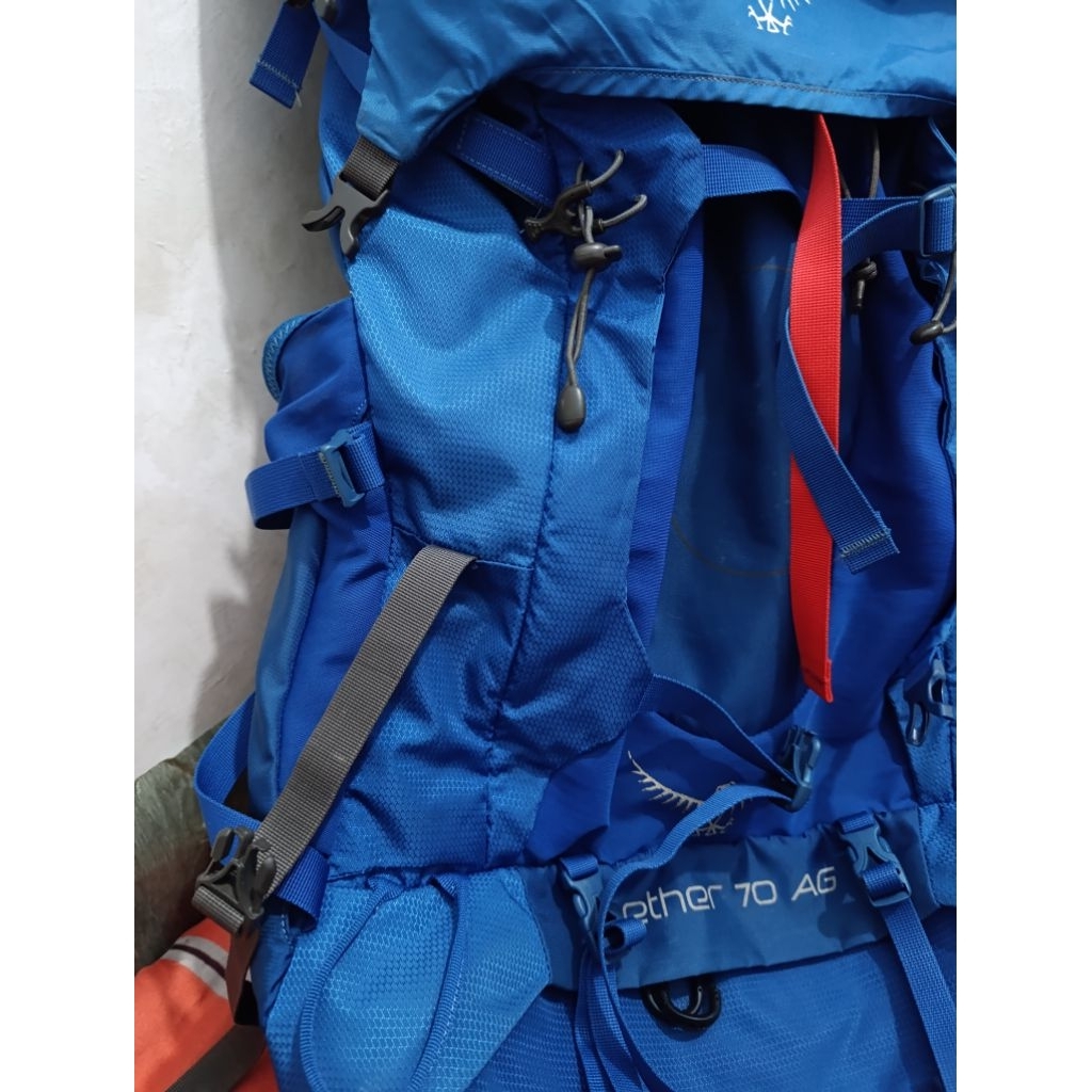 Osprey Aether 70L AG Blue Torso M Tas Gunung