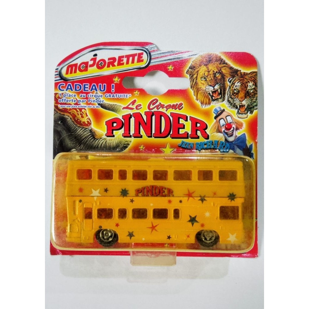 MAJORETTE Pinder Les Cirque Double Decker Bus