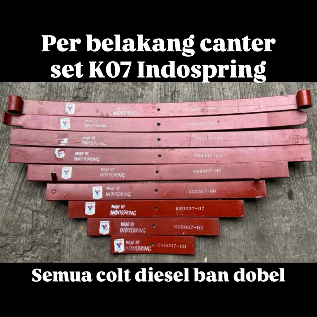 Per BELAKANG CANTER SET INDOSPRING K07 / per set belakang canter / per belakang set PS100 PS120 PS12