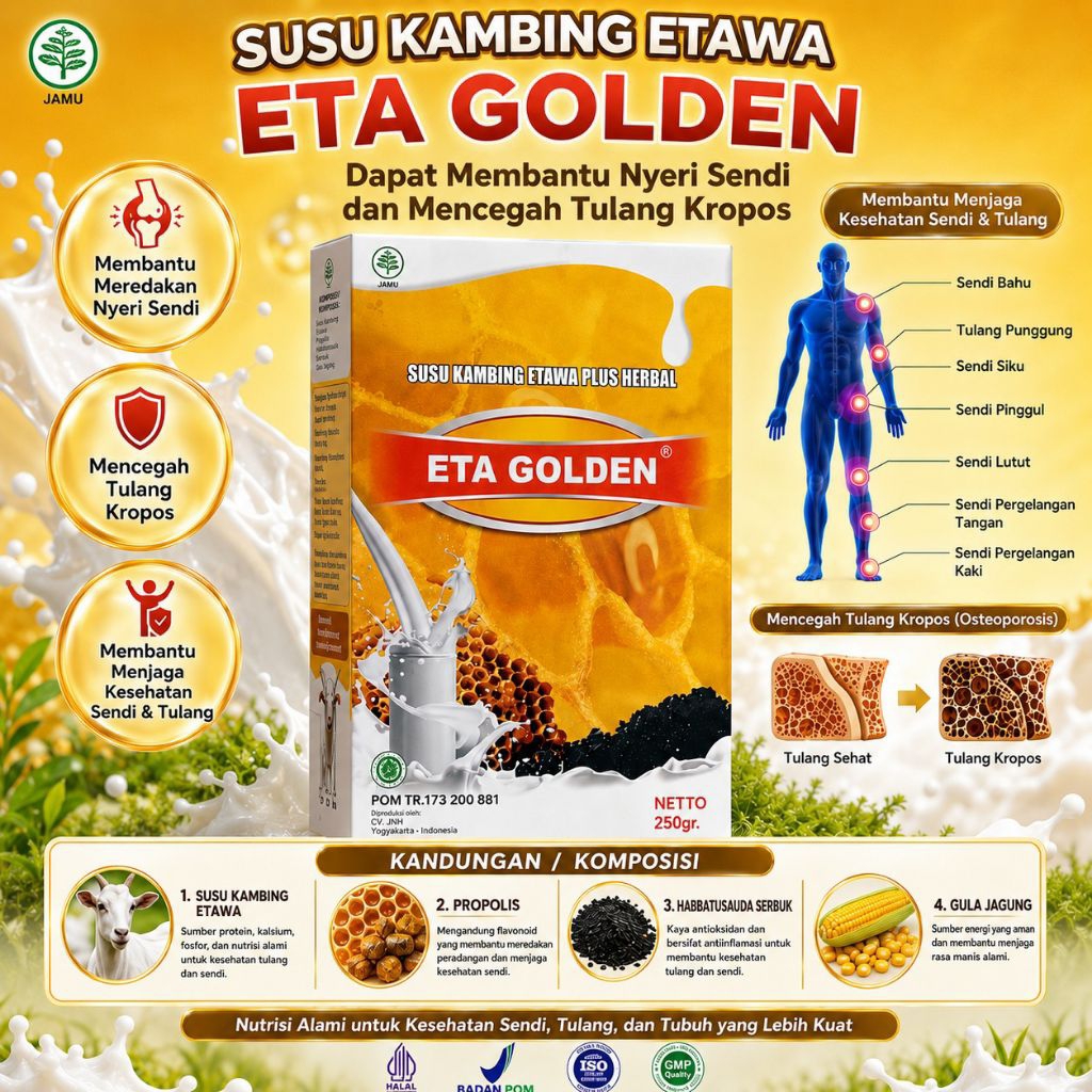 susu kambing etawa plus herbal 250 gr ETA GOLDEN