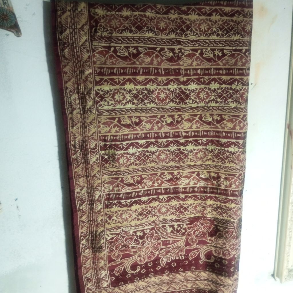 selendang batik sutra tulis asli Pekalongan