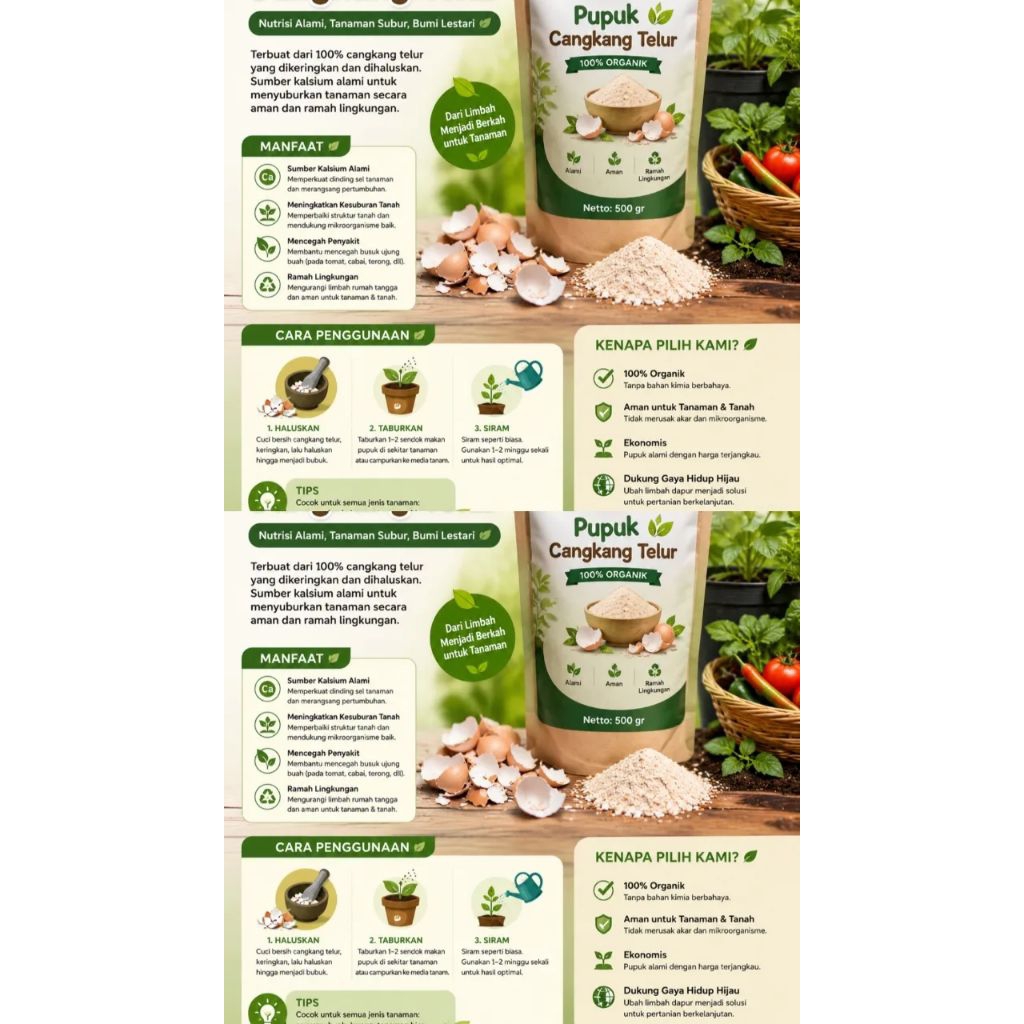 Cangkang telur halus,pakan alternatif