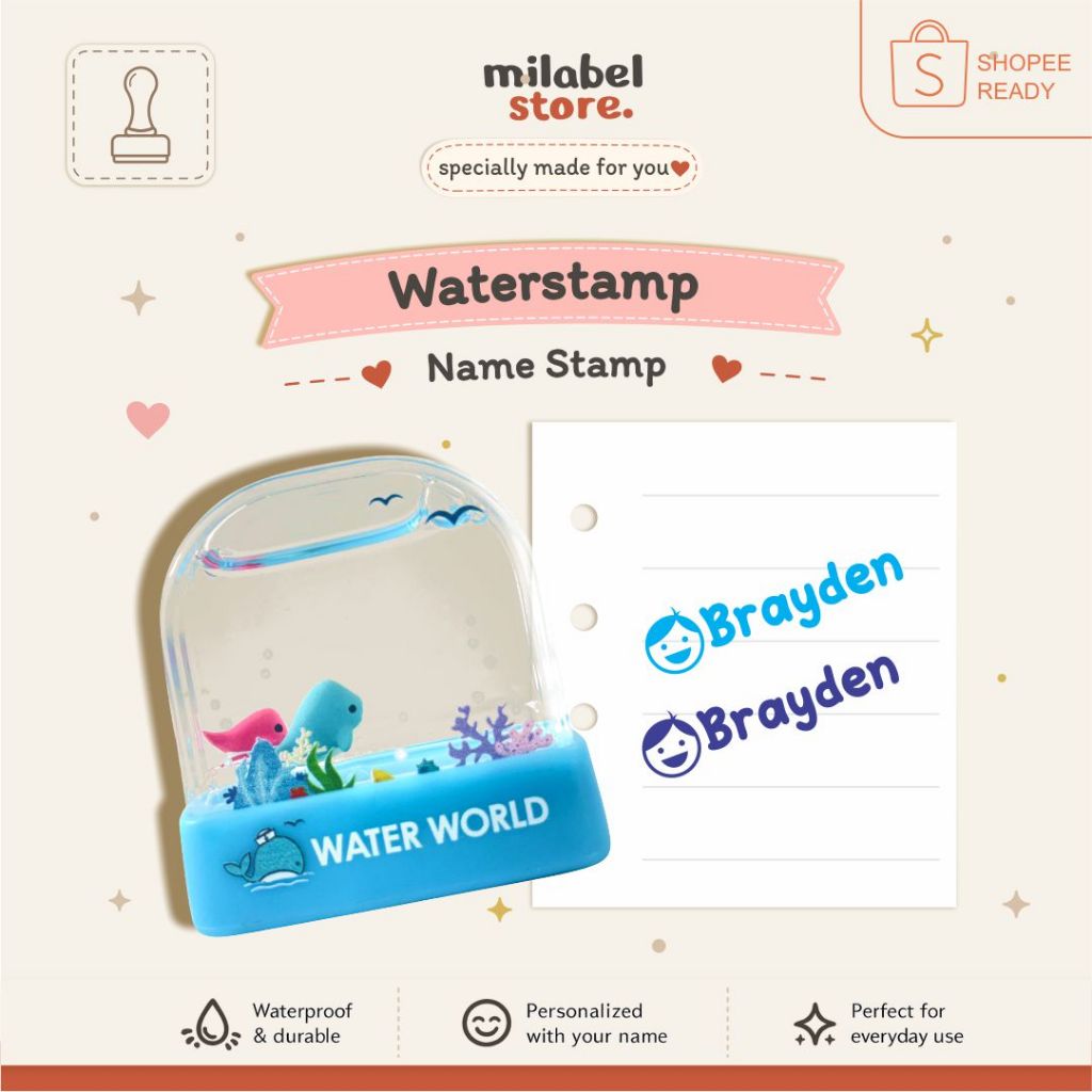 MILABELSTORE - STAMPEL CUSTOM NAMA ANAK, STAMPEL DOKTER, STAMPEL BIDAN,STAMPEL GURU TK/SD/SMP/SMK - 